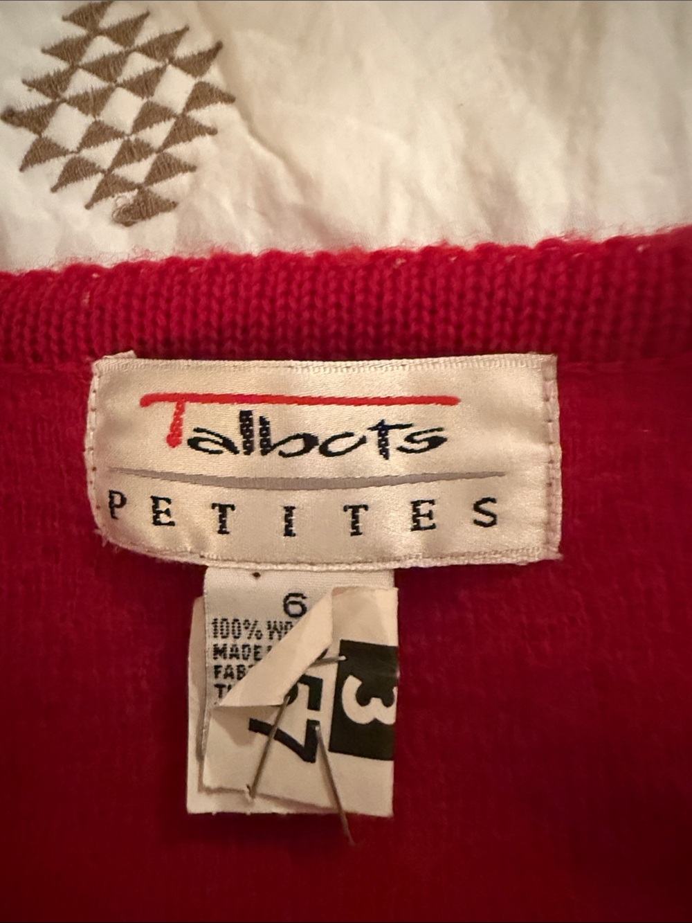 Talbots Red Button-Front Knit Blazer - Picture 8 of 9